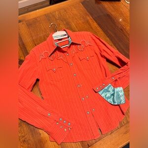 - Cruel girl-Small- Coral/Turquoise $25
